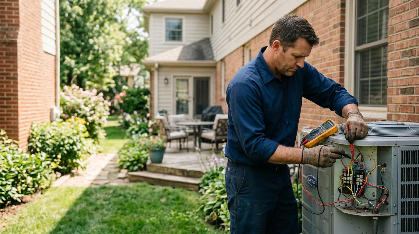 HVAC technician working near Saint Marys, KS
